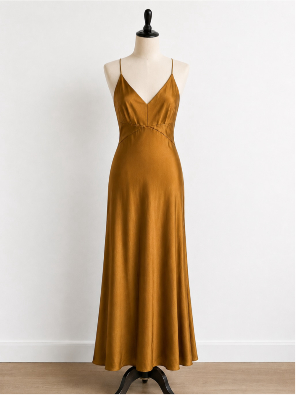 Marciano by GUESS Gatsby Motion Picture Collection Gold Satin Halter Maxi Gown 6